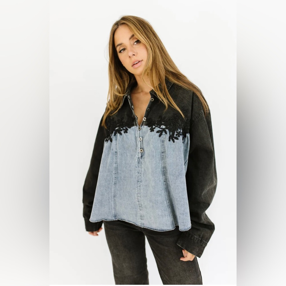 SILVERADO DENIM BUTTON UP Shop Zoco - Picture 2 of 15